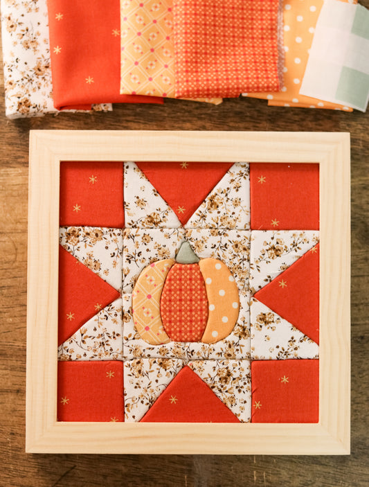 Create your own Fabric Art Kit - Pumpkin Quilt