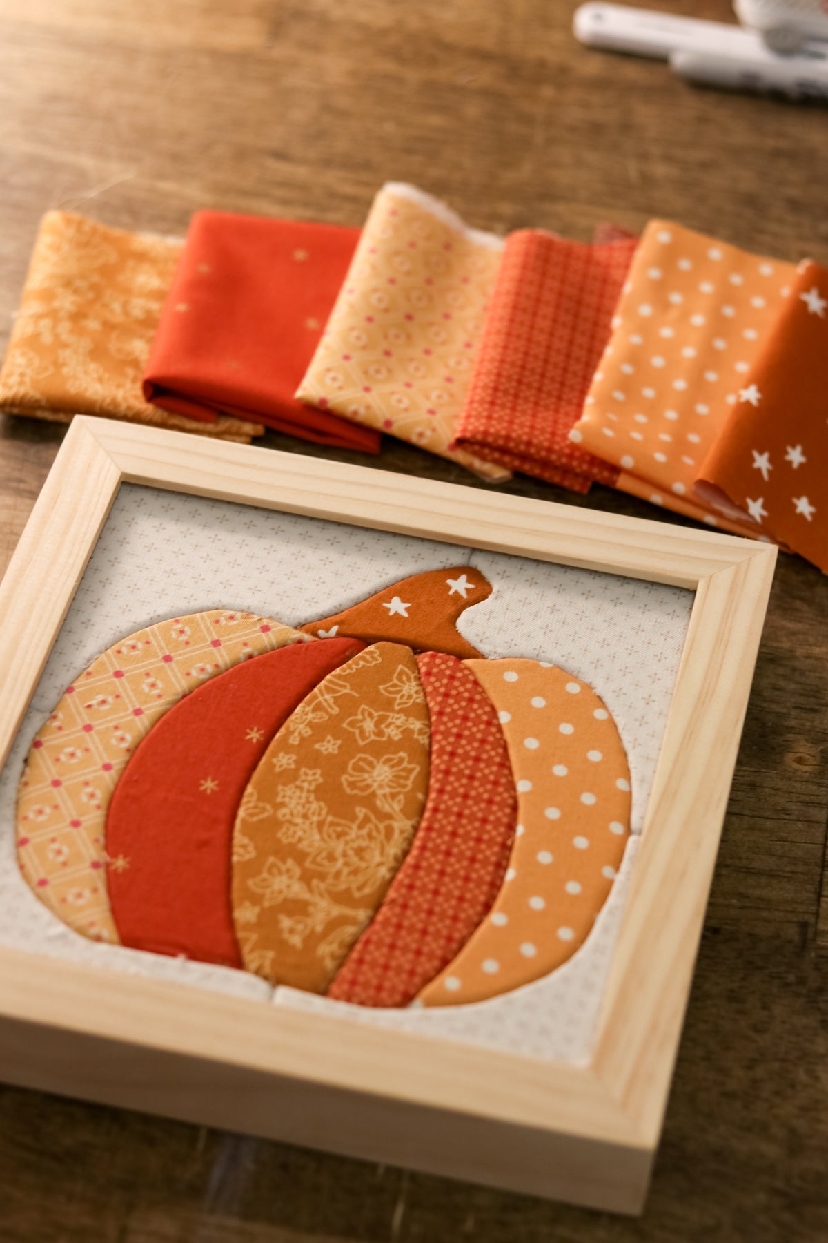 Create your own Fabric Art Kit - Great Pumpkin
