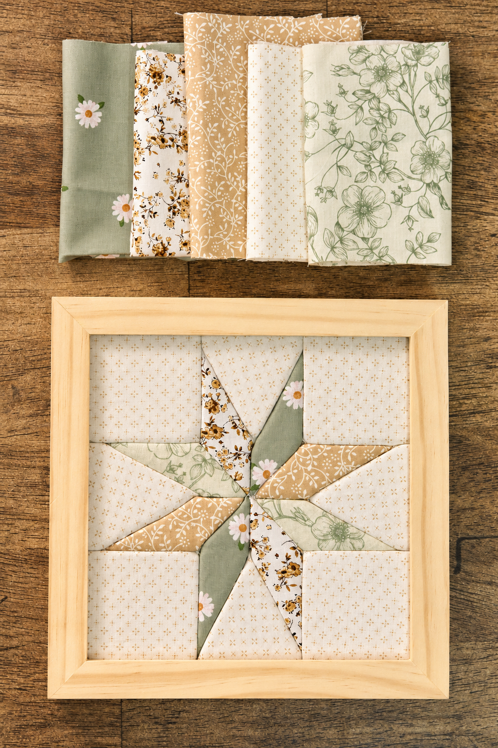 Create your own Fabric Art Kit - star quilt